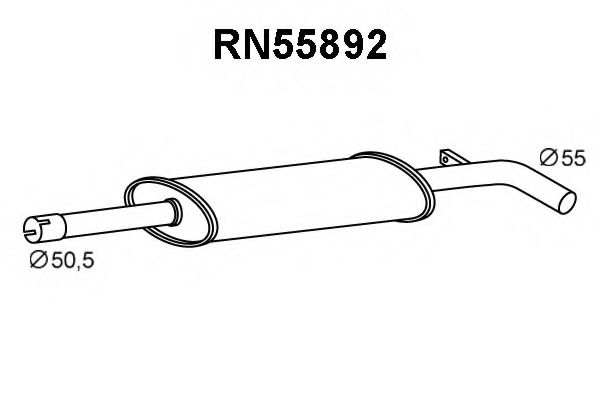 Предглушитель выхлопных газов VENEPORTE RN55892