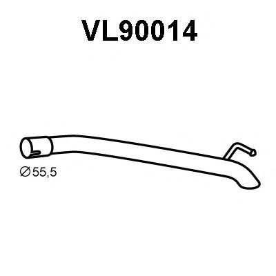 Труба выхлопного газа VENEPORTE VL90014