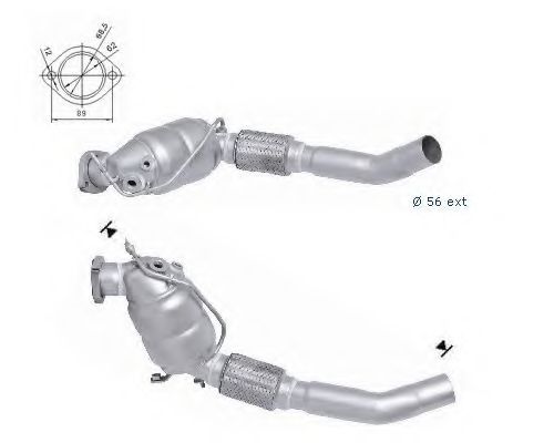 Катализатор MAGNAFLOW 60615D