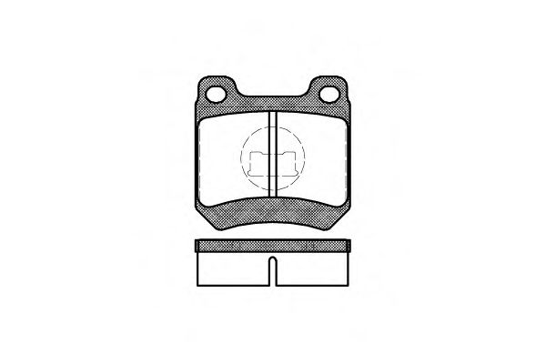 Комплект тормозных колодок, дисковый тормоз WOKING P1123.10