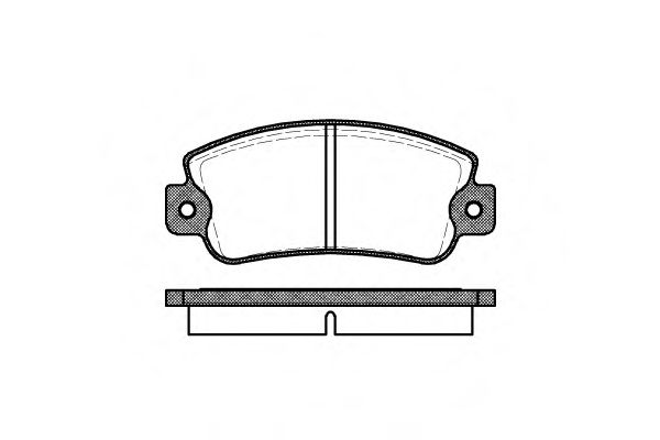 Комплект тормозных колодок, дисковый тормоз WOKING 20421
