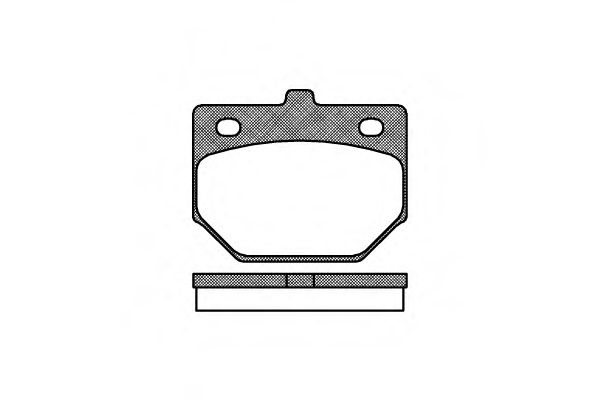 Комплект тормозных колодок, дисковый тормоз WOKING P0123.00