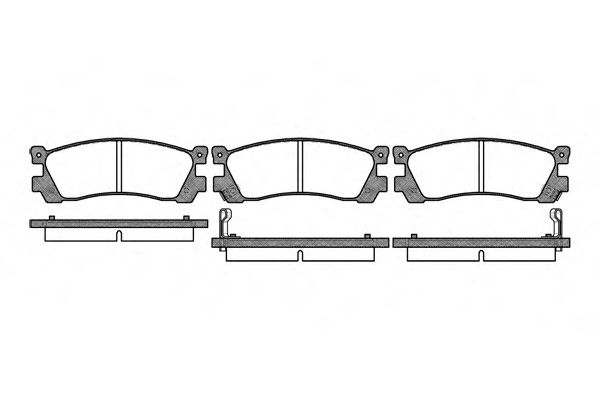 Комплект тормозных колодок, дисковый тормоз WOKING P2993.12