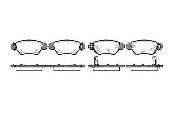 Комплект тормозных колодок, дисковый тормоз WOKING P7853.02