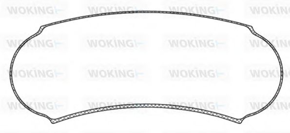 Комплект тормозных колодок, дисковый тормоз WOKING JSA 910318