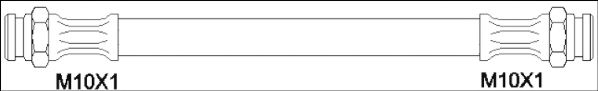 Тормозной шланг WOKING G1900.18