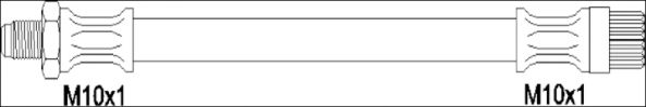 Тормозной шланг WOKING G1901.83