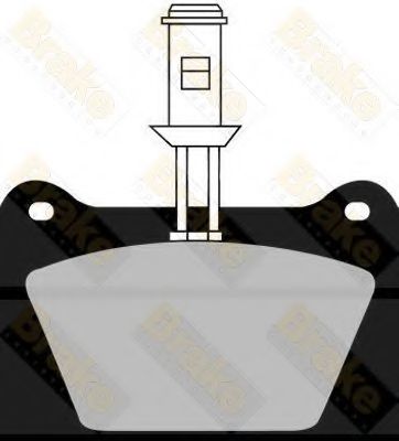Комплект тормозных колодок, дисковый тормоз FIRST LINE FBP1158