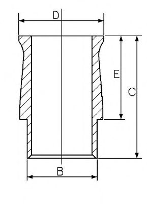 Гильза цилиндра GOETZE ENGINE 15-632400-00