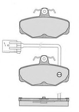 Комплект тормозных колодок, дисковый тормоз RAICAM 21729