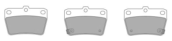 Комплект тормозных колодок, дисковый тормоз FREMAX FBP-1260