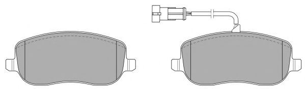 Комплект тормозных колодок, дисковый тормоз FREMAX FBP-1271-01