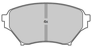 Комплект тормозных колодок, дисковый тормоз FREMAX FBP-1785