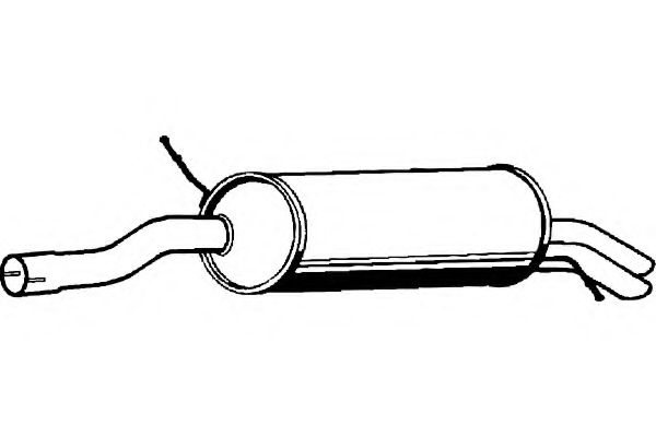 Глушитель выхлопных газов конечный FENNO P1841