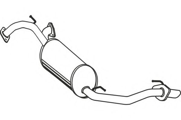 Глушитель выхлопных газов конечный FENNO 2765