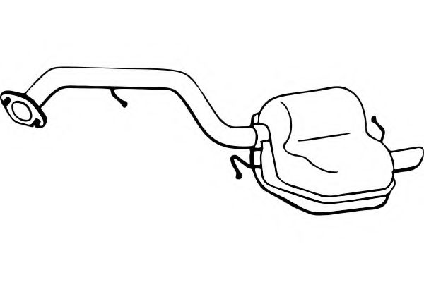 Глушитель выхлопных газов конечный FENNO P3447