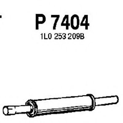 Средний глушитель выхлопных газов FENNO P7404