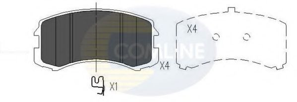 Комплект тормозных колодок, дисковый тормоз COMLINE 24291