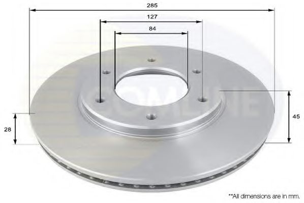 Тормозной диск COMLINE ADC0176V