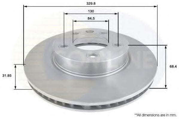 Тормозной диск COMLINE ADC1475V