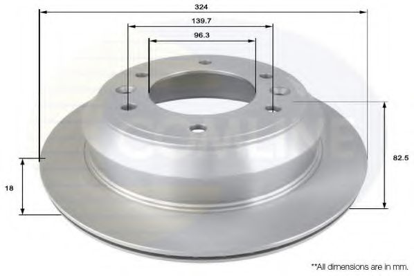 Тормозной диск COMLINE ADC2413V