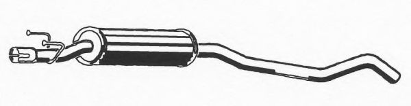 Средний глушитель выхлопных газов ASMET 05.126