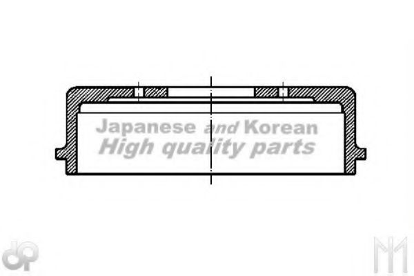 Тормозной барабан ASHUKI 1020-0008