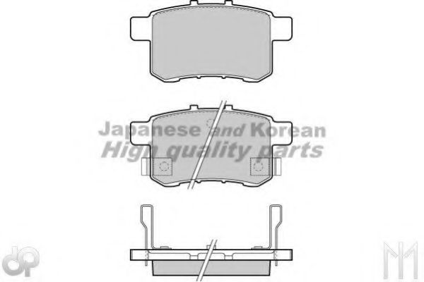 Комплект тормозных колодок, дисковый тормоз ASHUKI H026-40