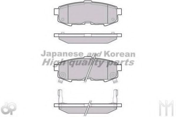 Комплект тормозных колодок, дисковый тормоз ASHUKI M075-30