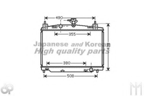 Радиатор, охлаждение двигателя ASHUKI M558-08