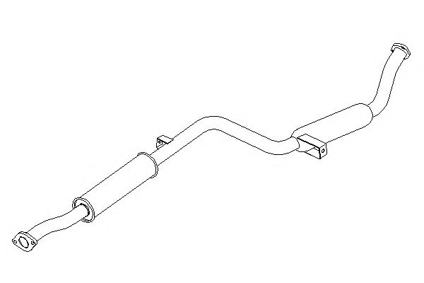 Средний глушитель выхлопных газов KLARIUS 250745