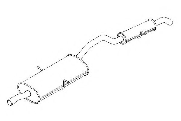 Средний / конечный глушитель ОГ KLARIUS 270820