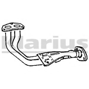 Труба выхлопного газа KLARIUS 120106