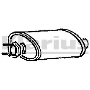 Средний глушитель выхлопных газов KLARIUS 210252