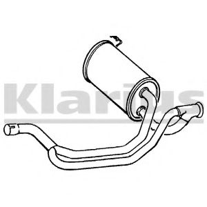 Средний глушитель выхлопных газов KLARIUS 230088