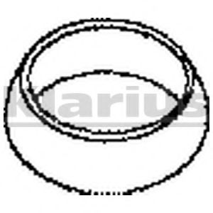 Прокладка, труба выхлопного газа KLARIUS 410354