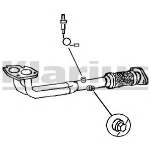 Труба выхлопного газа KLARIUS 301120