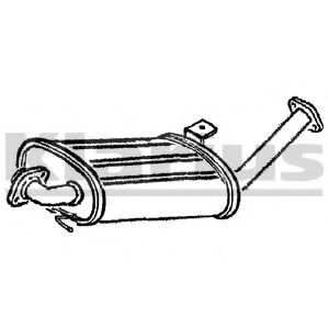 Средний глушитель выхлопных газов WALKER 18640