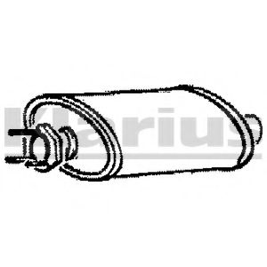 Средний глушитель выхлопных газов KLARIUS VO114L