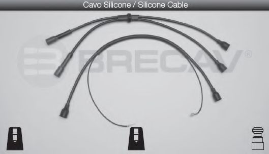Комплект проводов зажигания BRECAV 03400