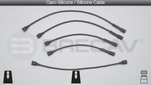 Комплект проводов зажигания BRECAV 06.418