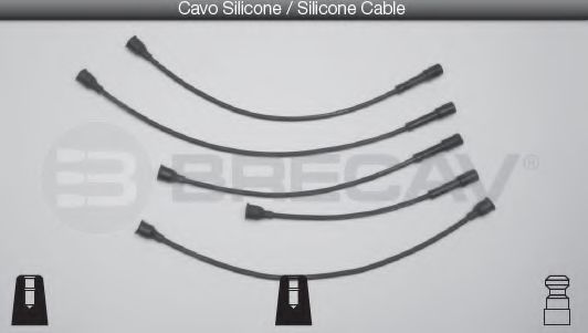 Комплект проводов зажигания BRECAV 06419