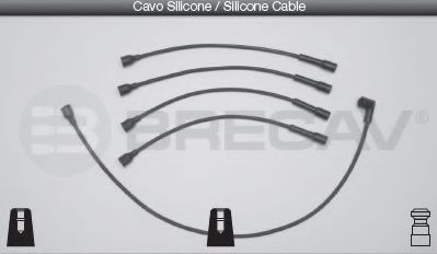 Комплект проводов зажигания BRECAV 11411