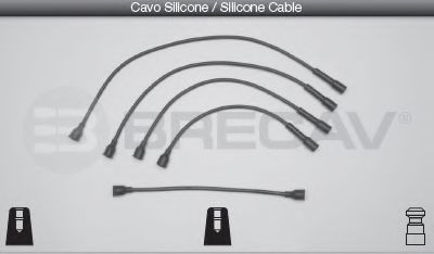 Комплект проводов зажигания BRECAV 34502