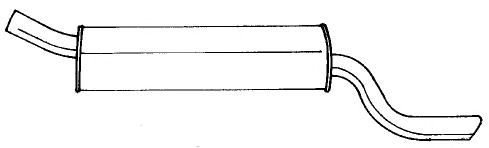 Глушитель выхлопных газов конечный SIGAM 40671