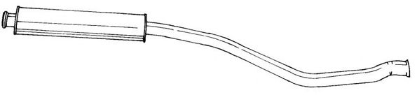 Средний глушитель выхлопных газов SIGAM 45431