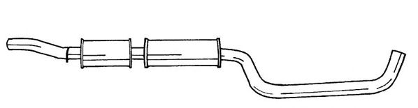 Средний глушитель выхлопных газов SIGAM 53427