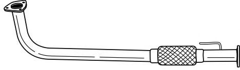 Труба выхлопного газа TESH 301268