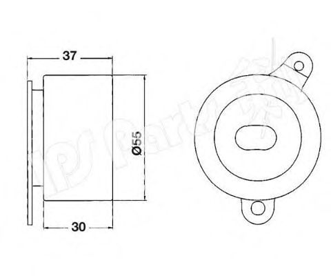 Устройство для натяжения ремня, ремень ГРМ IPS Parts ITB-6415