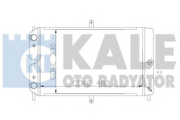 Радиатор, охлаждение двигателя KALE OTO RADYATÖR 166200